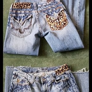 Iso miss me vintage leopard jeans